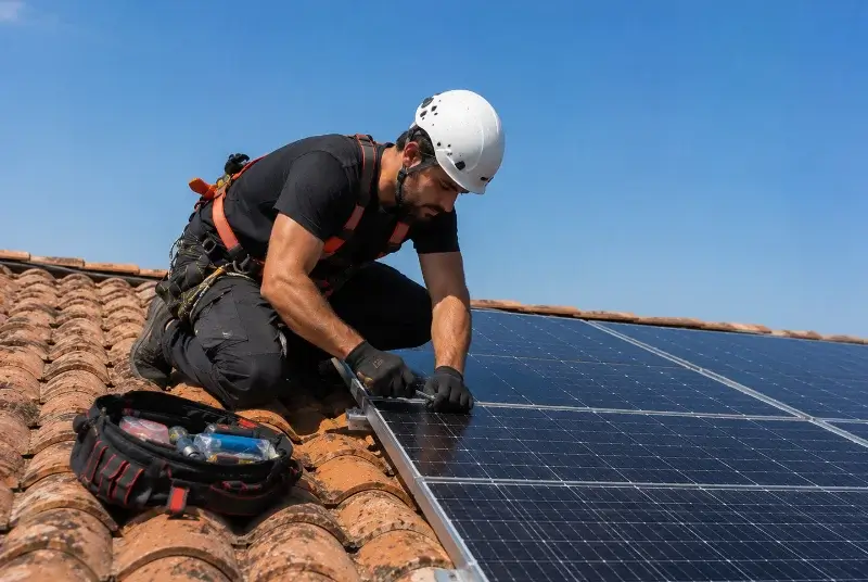 Maintenance et monitoring de panneaux solaires à la Broque
